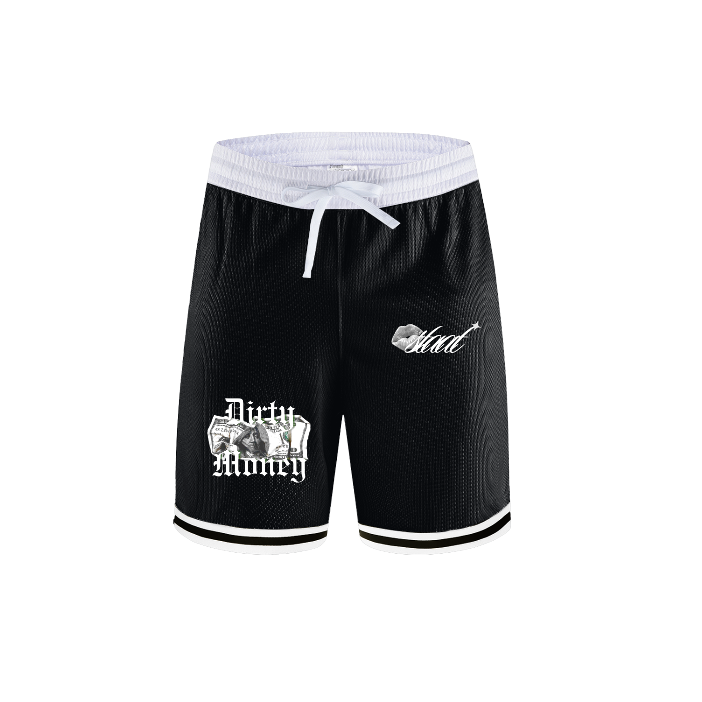 Classic Stripe Trim Basketball Shorts